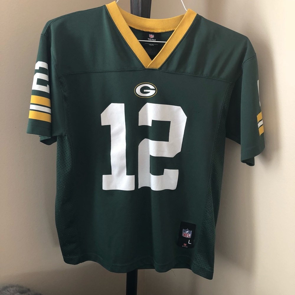 Green Bay Packers Aaron Rodgers Jersey Youth sz L